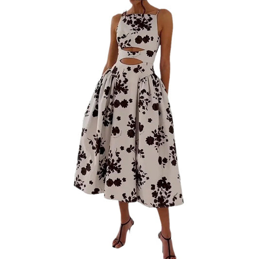 Fashion Sexy Sling Loose Long Dress