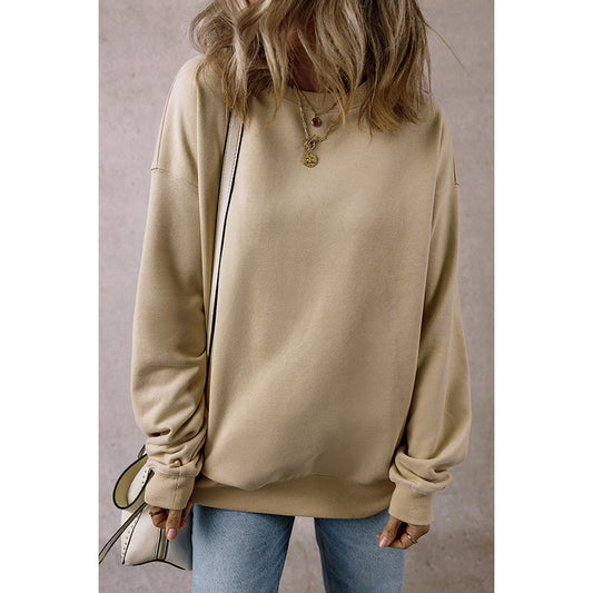 European And American Loose Oversize Laid-back Long Sleeve Sweater Women