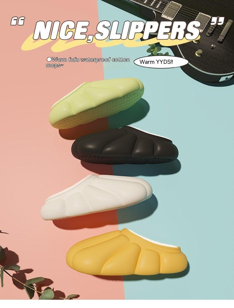 Couple Personality Baotou Pumpkin Cotton Slippers