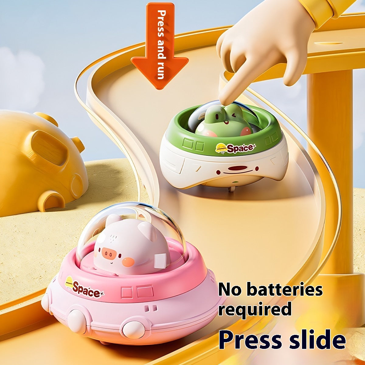 Children's Cute Puzzle Press Car Toy