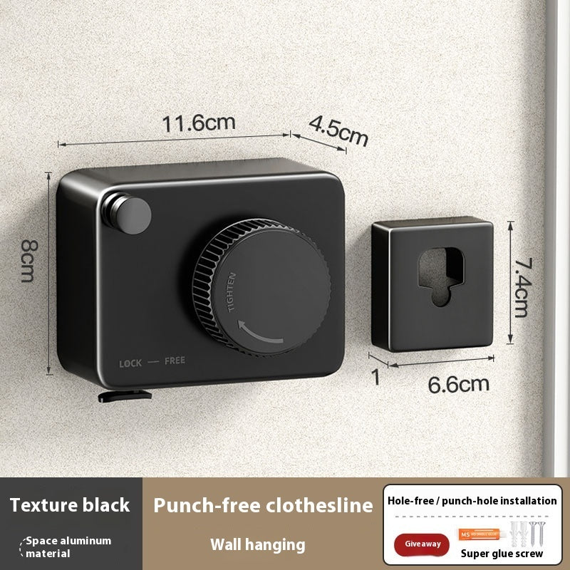 Retractable Wall Clothesline - Indoor/Outdoor Rust-Proof Drying Rack (4.2m-4.8m)