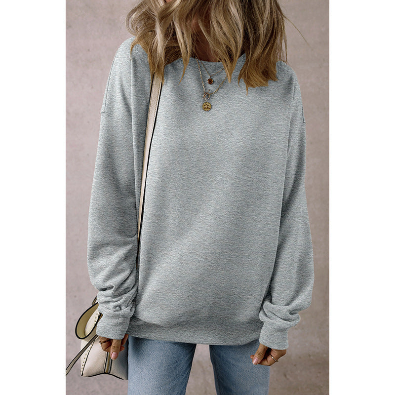 European And American Loose Oversize Laid-back Long Sleeve Sweater Women