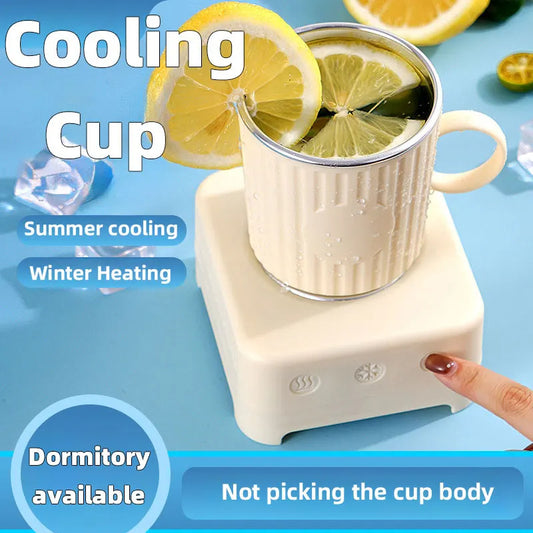 Mini Quick Cooling Cup Beer Beverage Rapid Refrigeration Ice Maker Machine Cold Drink Heating