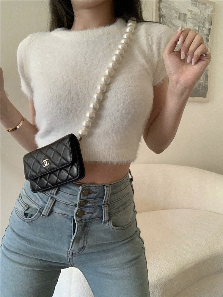 Short Sleeve Slim Fit Inner Wear Bottoming Shirt