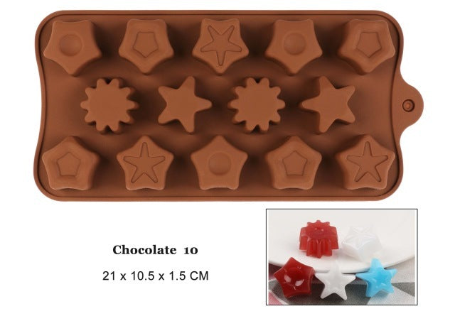 Silicone Chocolate Mold 29 Shapes Chocolate Baking Tools Non-stick Silicone Cake Mold