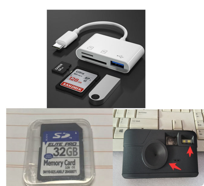 Retro Screen-free Digital Camera 8-mode Filter