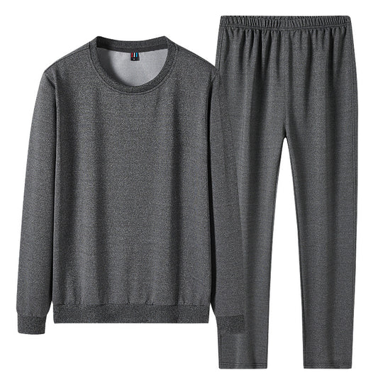 Spring And Autumn No Metal No Drawstring No Pocket Suit Casual Sweatshirt Trousers