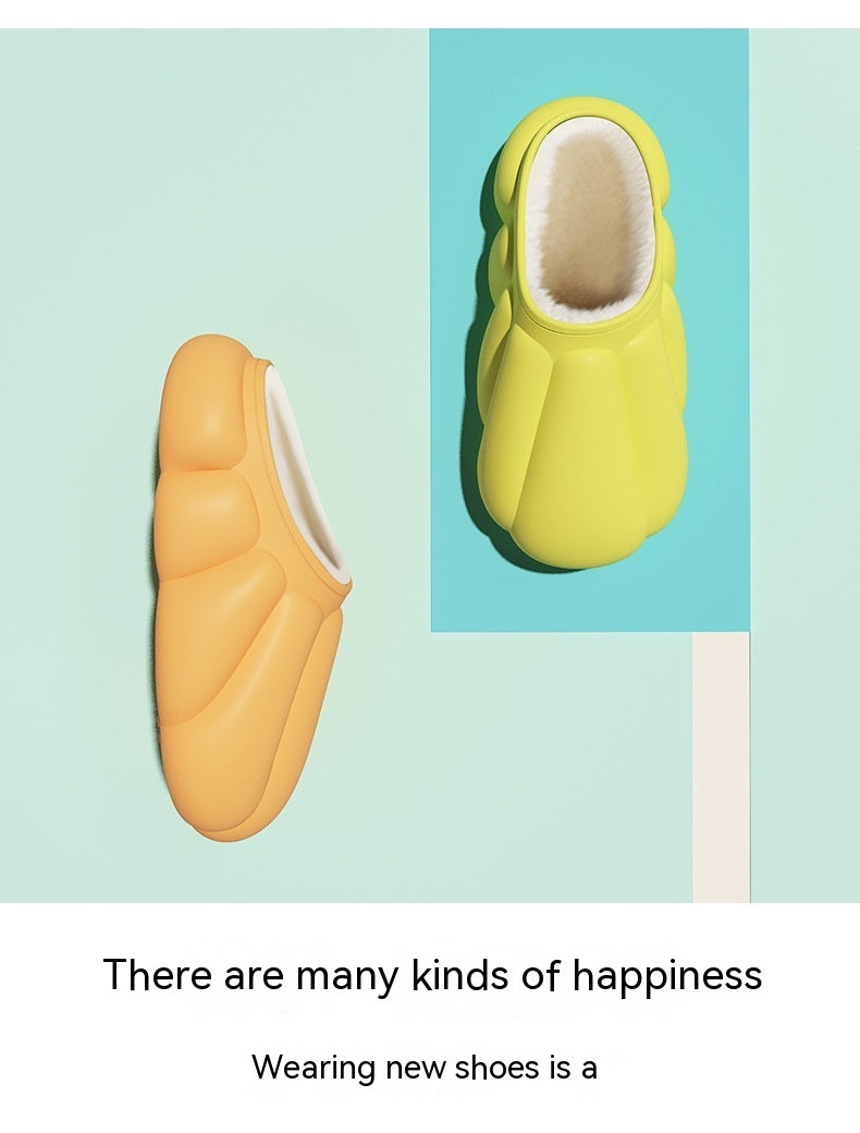 Couple Personality Baotou Pumpkin Cotton Slippers