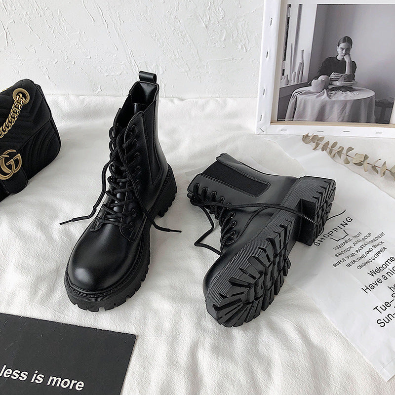 Internet Celebrity Thin Martin Booties Female Fashion