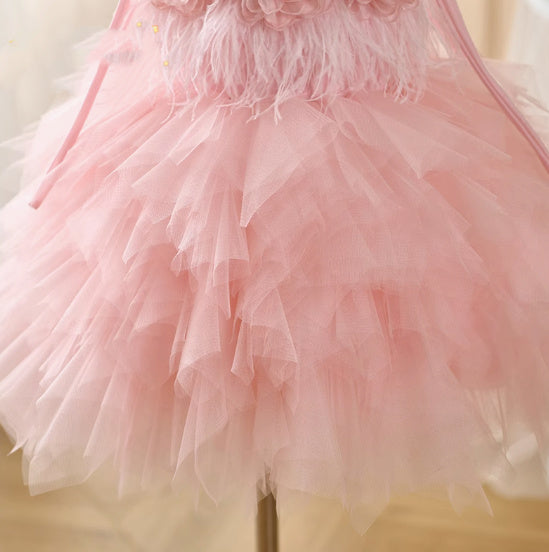 One Year Old Celebration Dress Beautiful Flower Girl Wedding