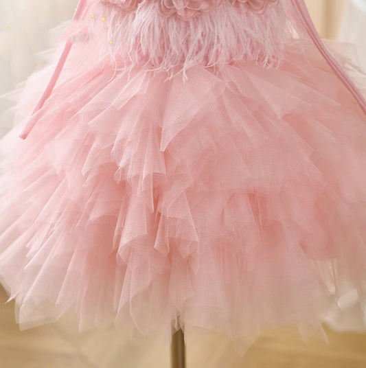 One Year Old Celebration Dress Beautiful Flower Girl Wedding