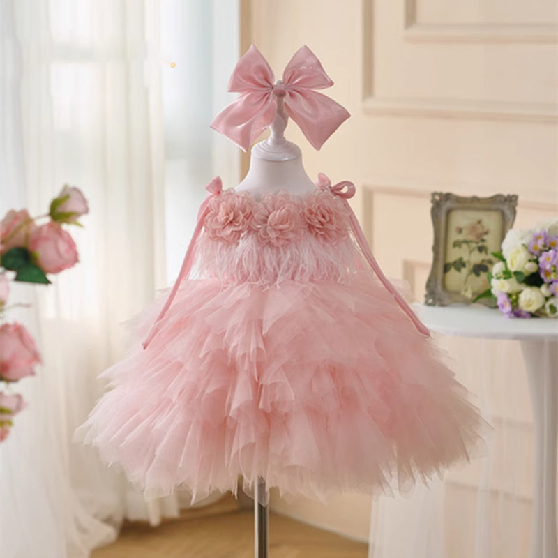 One Year Old Celebration Dress Beautiful Flower Girl Wedding