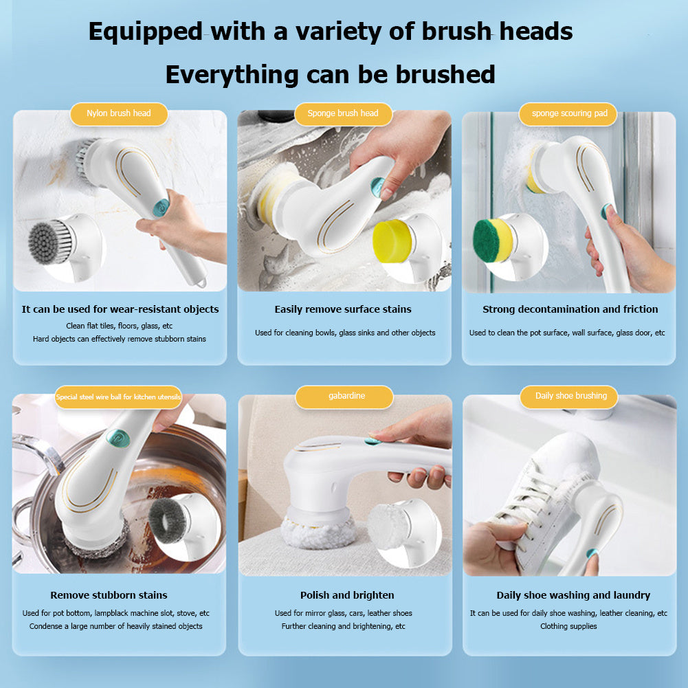 5-in-1 Electric Cleaning Brush Set