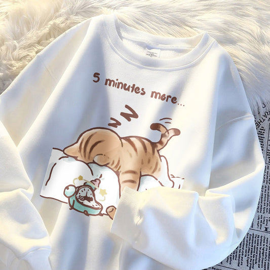 Let Me Sleep For Another Five Minutes Man Sudadera Korean Sweatshirt