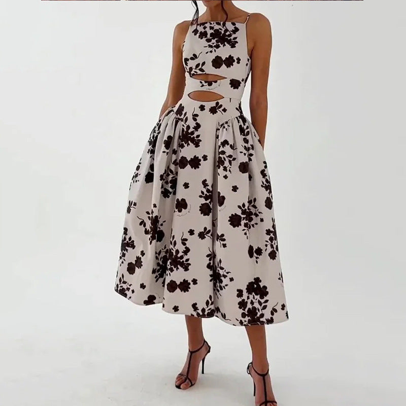 Fashion Sexy Sling Loose Long Dress