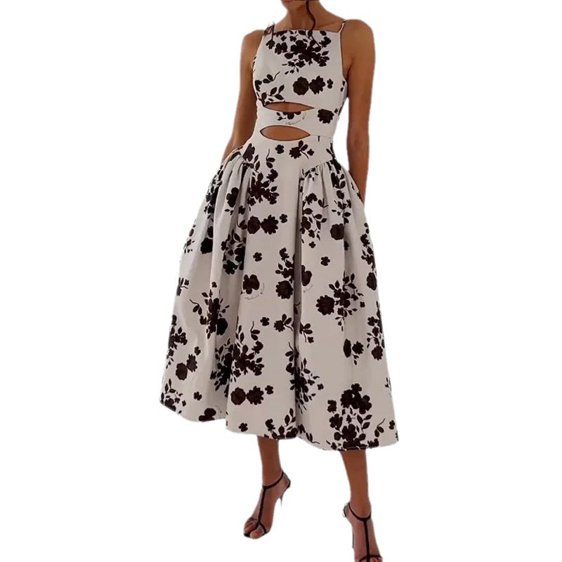 Fashion Sexy Sling Loose Long Dress