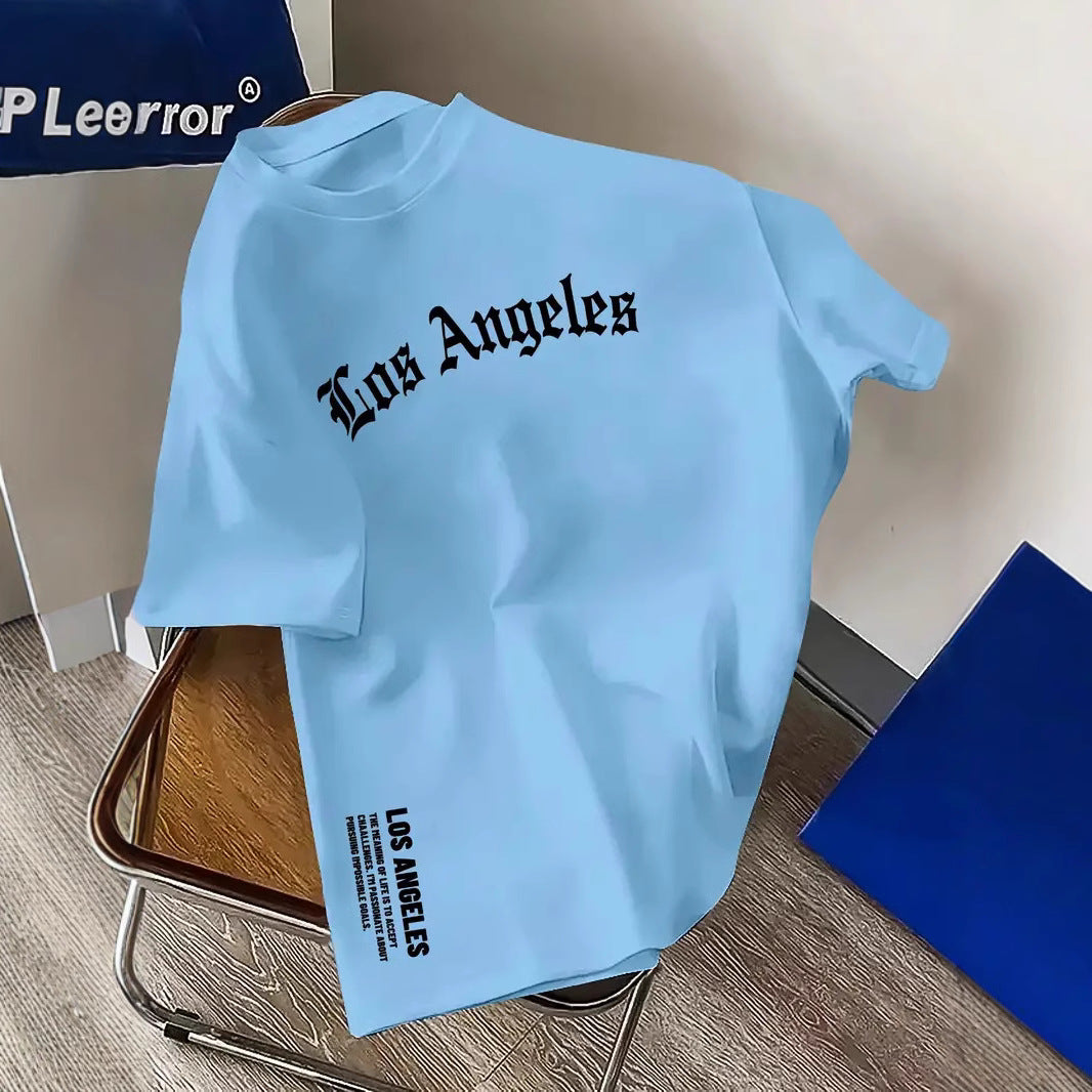 Printed T-shirt European And American Plus Size Casual Short-sleeved Top