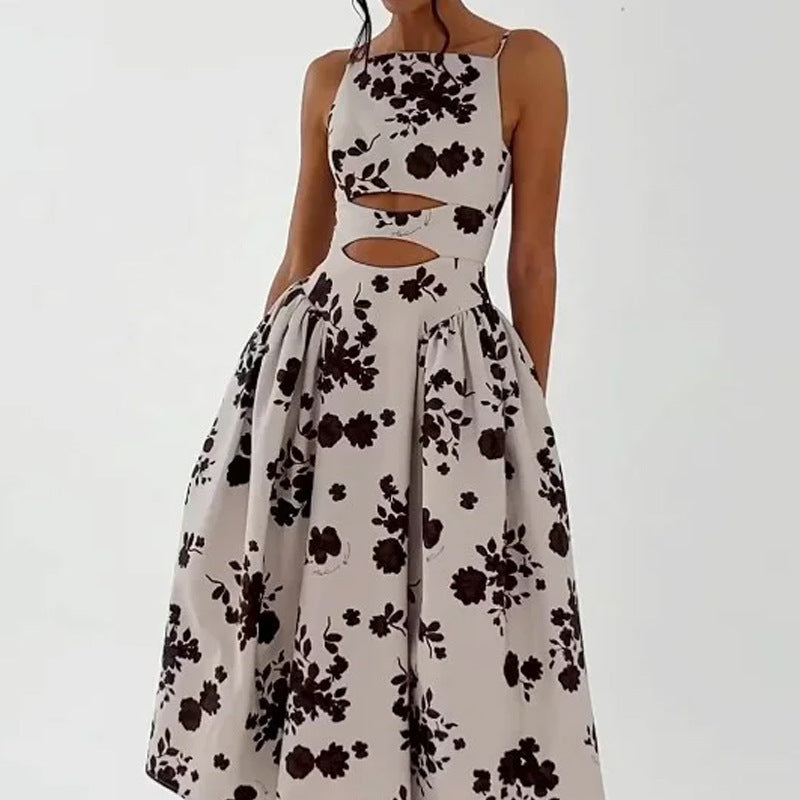 Fashion Sexy Sling Loose Long Dress