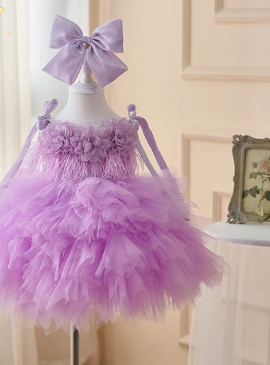 One Year Old Celebration Dress Beautiful Flower Girl Wedding