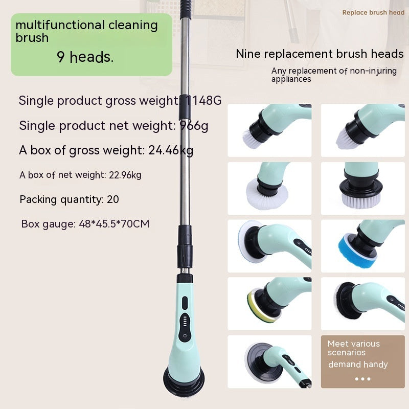 9-in-1 Wireless Electric Cleaning Brush