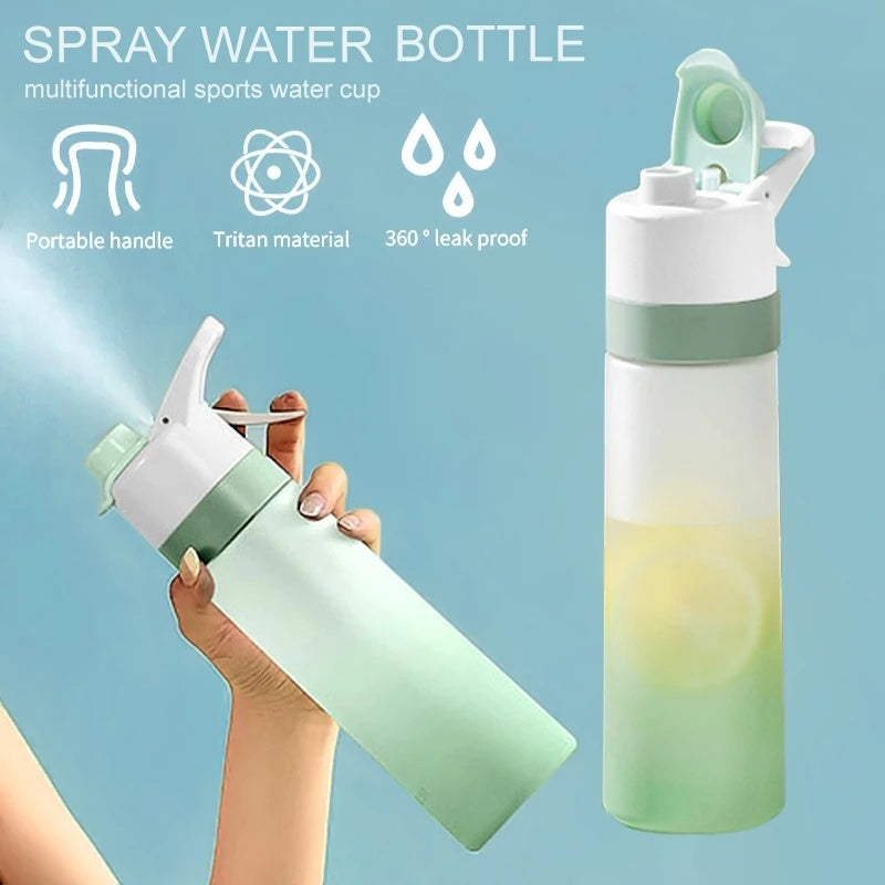 Stylish aned Premium Spray Water Bottle For Girls and Boys Outdoor Sport Fitness Spray Bottle Drinkware Travel Bottles