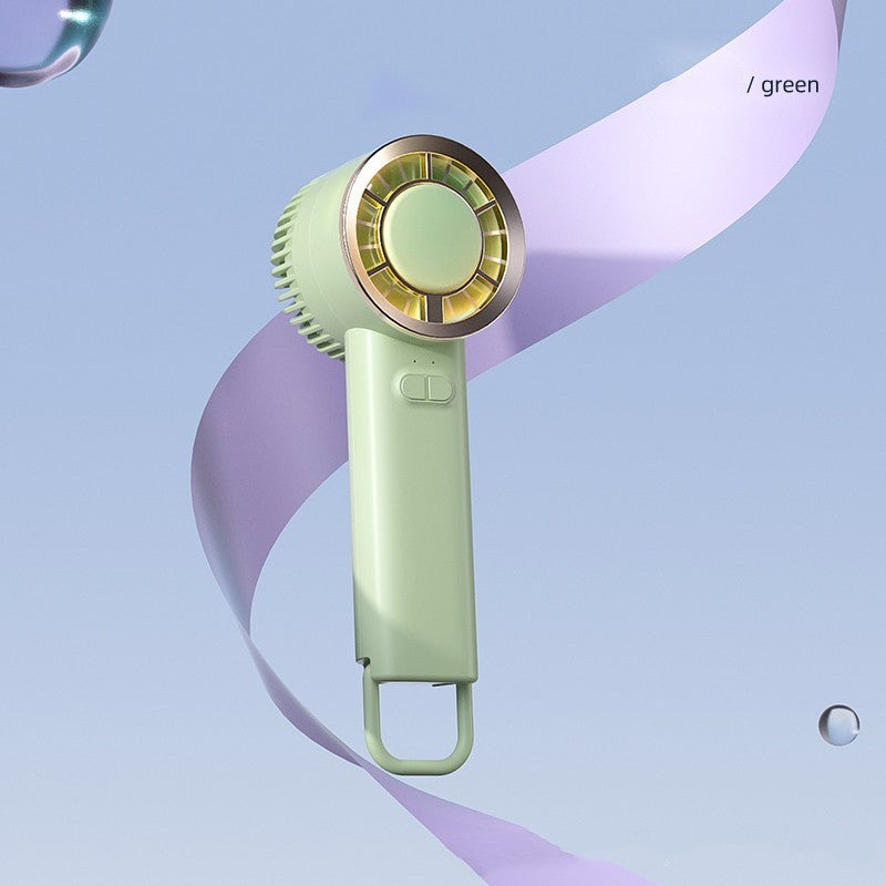 Ice Cooling Fan Handheld USB Rechargeable