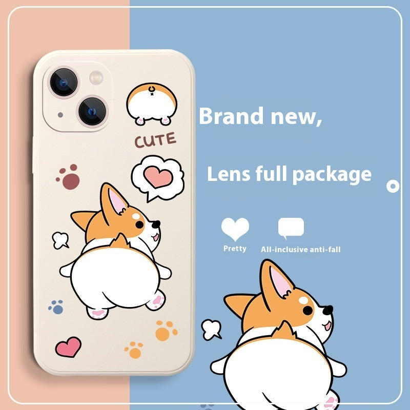 Corgi Cartoon Silicone Soft Cover Phone Case