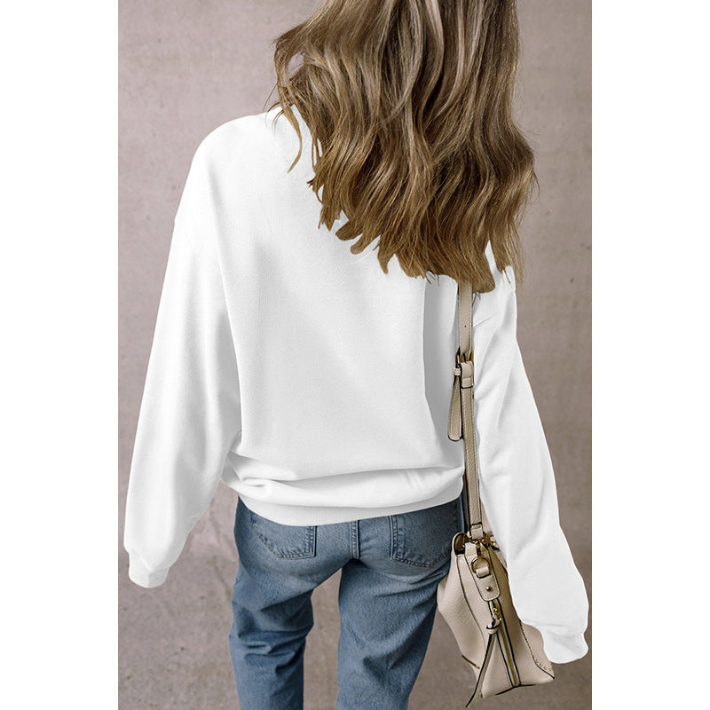 European And American Loose Oversize Laid-back Long Sleeve Sweater Women