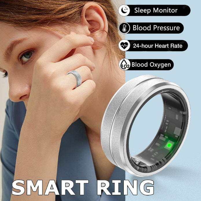 2025 Smart Ring For Men Women Heart Rate Blood Oxygen Monitoring Multi Sports Modes IP68 Waterproof Smart Rings