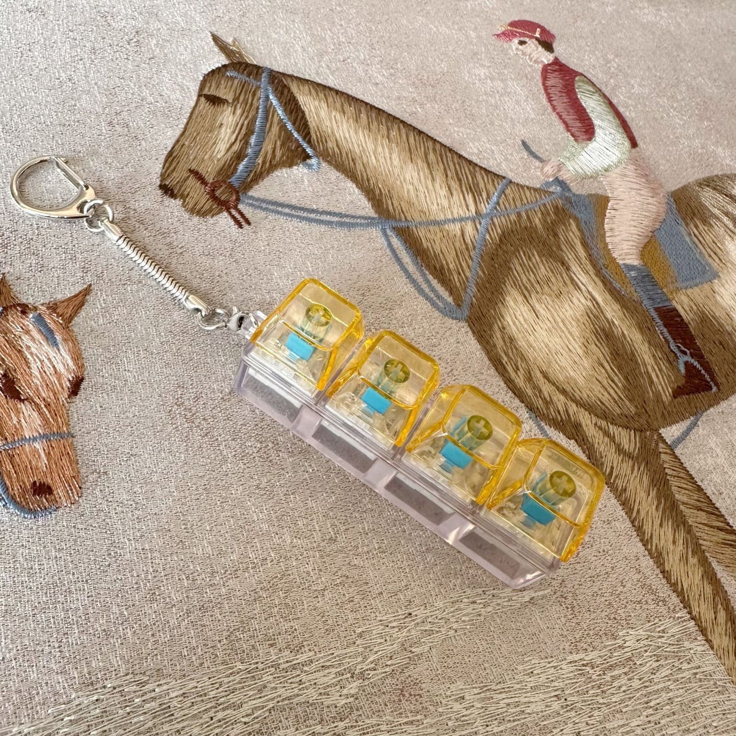 Decompression PC4 Key Mechanical Keyboard Keychain Decompression Vent Toy