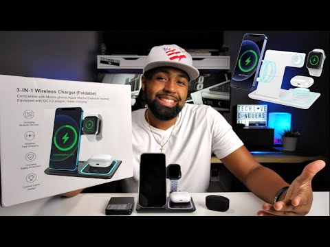 Three-in-one Wireless Foldable Twin Coil Charger